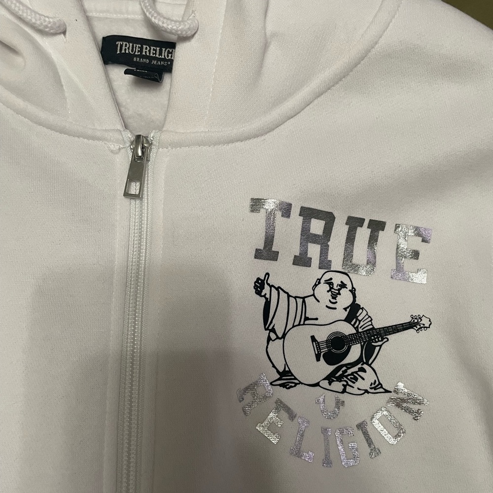 True Religion White Hoodie
